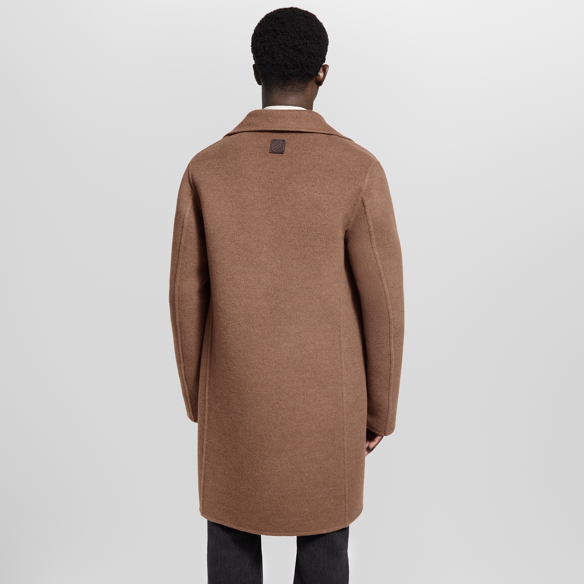 Shop LOUIS VUITTON Double Face Relaxed Coat at Beverly Center in